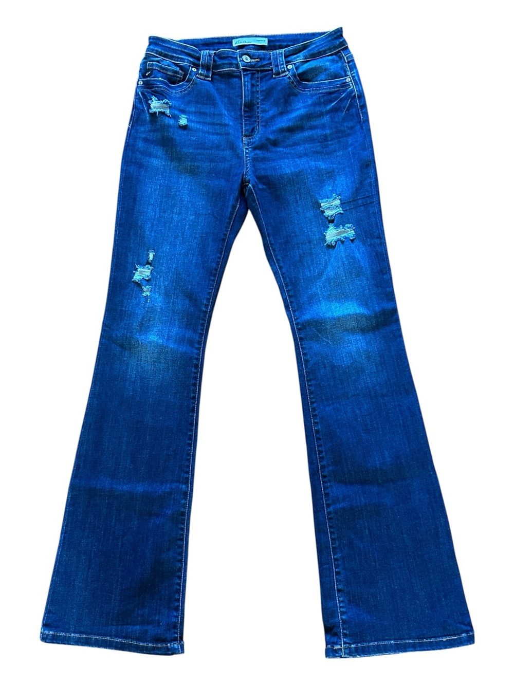 KanCan Distressed Bootcut Jeans Long